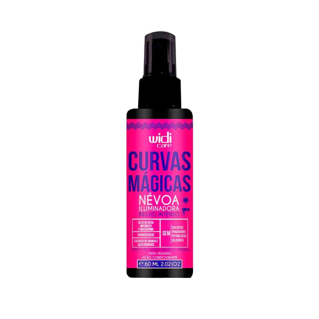 Névoa Iluminadora Curvas Mágicas 60ml - Widi Care em Oferta na Shopee