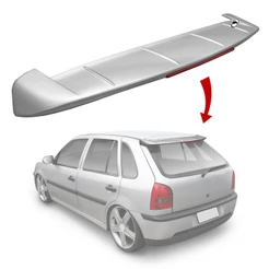 Aerofólio Vw Gol G2 G3 G4 1995 à 2014 com 30 Leds 2 e 4 Portas TG Poli Prata