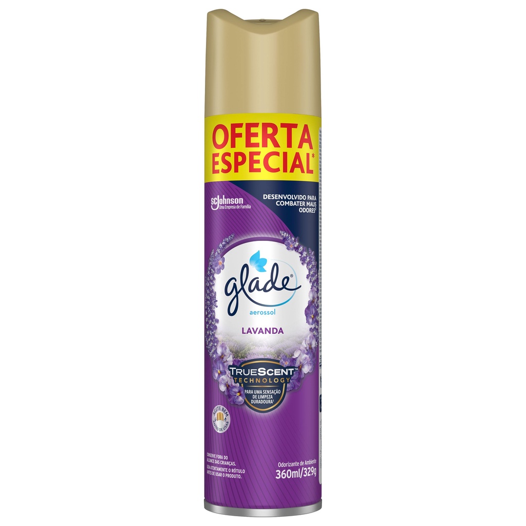 Odorizador de Ambiente Glade Aerossol Lavanda 360ml Grátis 20% de Desconto em Oferta na Shopee