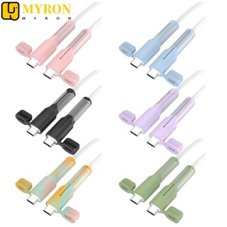 MYRON1 Capa Protetora Do Cabo Carregador , À Prova De Poeira Universal Tipo C Linha De Dados De Silicone