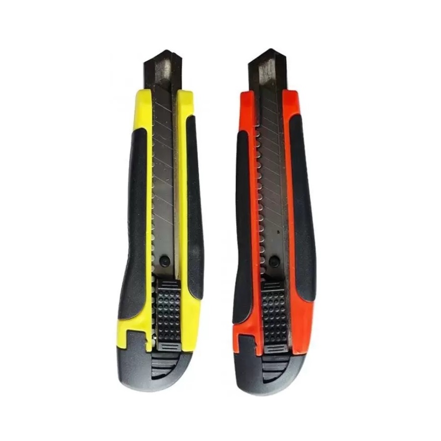 Estilete Estreito Emborrachado Lâmina 9mm Inox Leoarte | Precisão | Escolar | Artesanato | Escritório