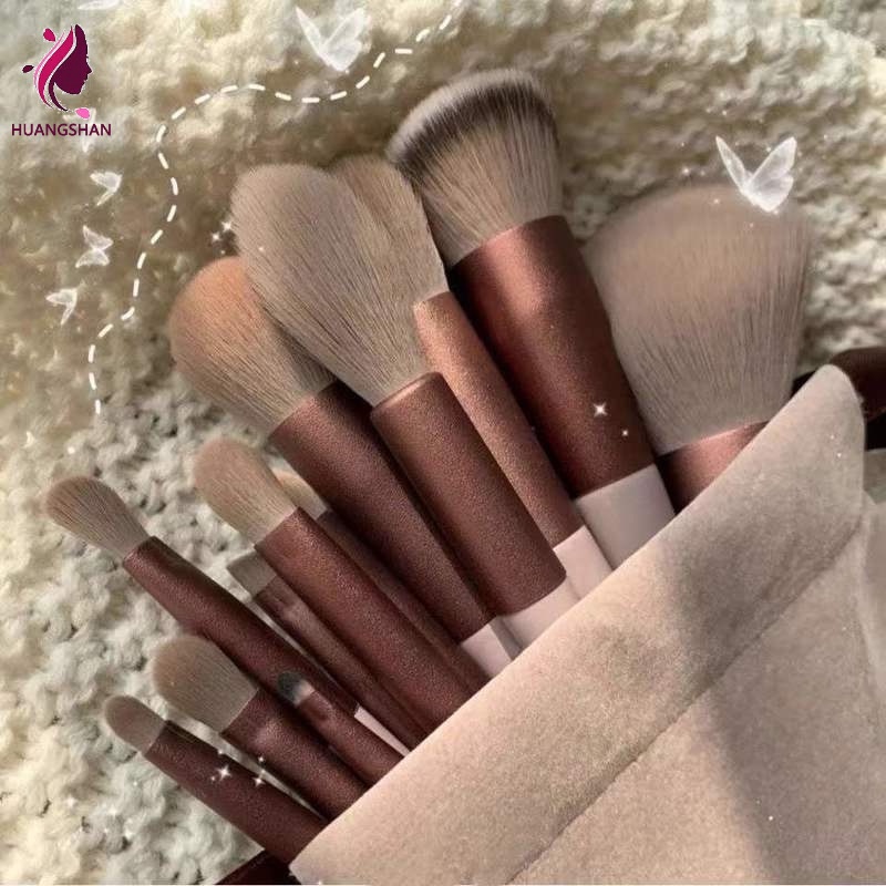 Kit 13 Pçs Pincéis De Maquiagem Contorno Kabuki Profissional cor aleatorio