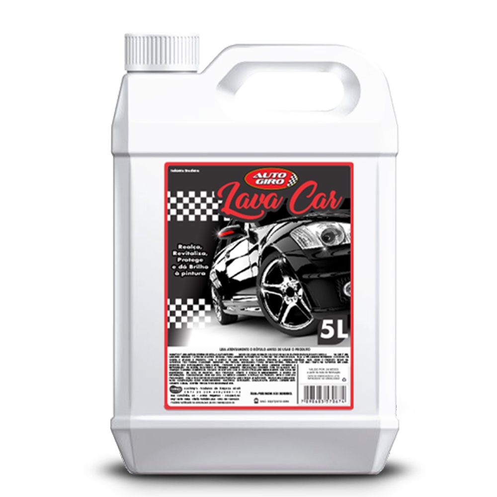 Shampoo Auto Profissional Lava Carro Sem Cera Auto Giro - 5 Litros