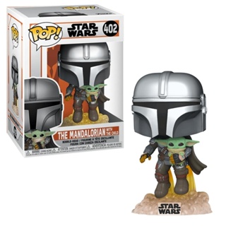 Boneco Funko Pop - Star Wars - Mandalorian - Mando Flying With Jet em Oferta na Shopee