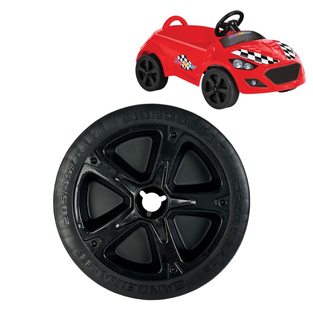 RODA INJ LIVRE TRASEIRA / DIANTEIRA PARA CARRINHO ROADSTER PASSEIO E PEDAL BANDEIRANTE