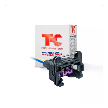 Conector Chicote Bico Injetor Atuador Bobina Sensor 2 Vias