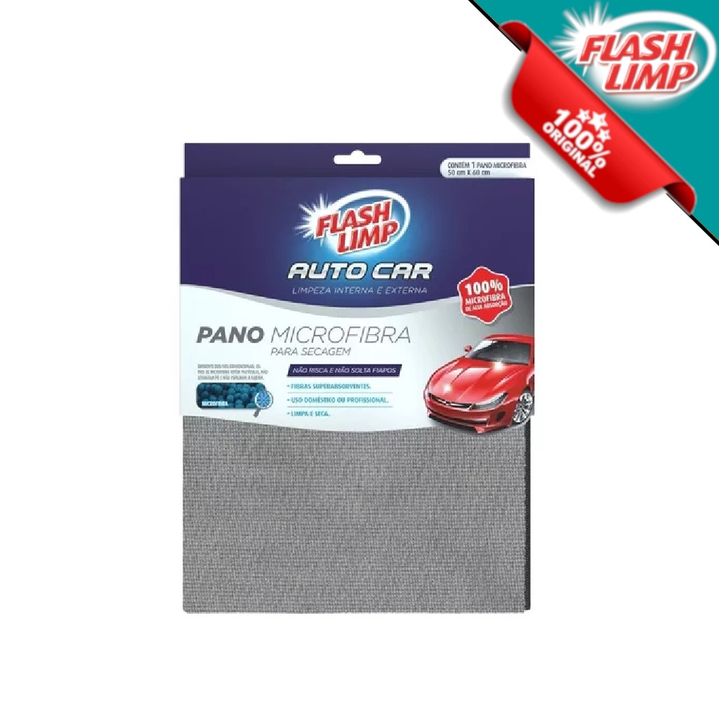 Pano Microfibra para Secagem Carro AUT9447 Automotivo - Flash Limp