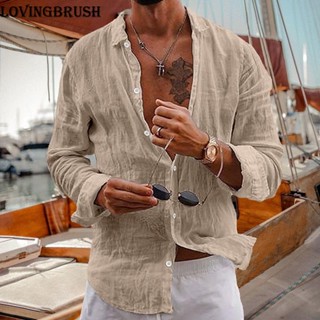 Camisa Gola Padre Masculina Camisete Social Algodão Linho Premium Luxo Moda Tendência Promoção Moda