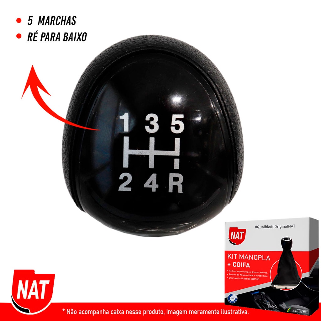 Manopla + Coifa New Fiesta 2013 Até 2019 - 5M