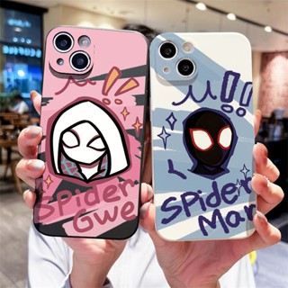 Capa Fofa De Grafite Homem-Aranha Para iPhone 11 12 13 14 15 Pro Max XS XR X 14 15 7 8 Plus SE 2020 2022 Mini De Silicone Macia À Prova De Choque