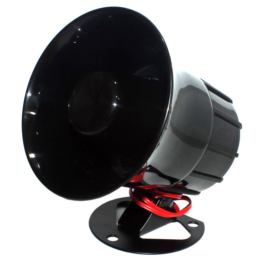 Sirene Para Moto Vigilante Noturno Monitoramento Casa Residencial Automotiva Carro Bitonal 118db