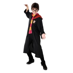 Fantasia Harry Potter Grifinória Infantil Cachecol E Óculos