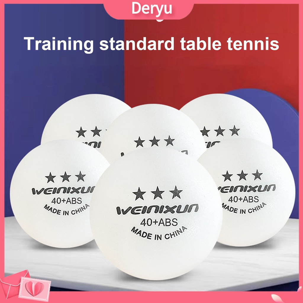 [deryu] 10Pcs White/Yellow 3-Star Table Tennis Balls Conjunto De Bolas De Ping-Pong De Alto Desempenho Para Equipamento De Treinamento De Tênis De Mesa Interior/Exterior