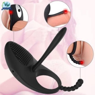 L.O.V.E . Anel Vibratório Para Pênis Com Estimulador Clitoral Vibrador De Língua Anal