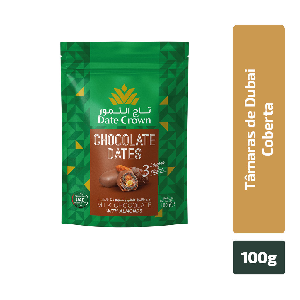 Tâmara Com Cobertura De Chocolate Date Crown 100G