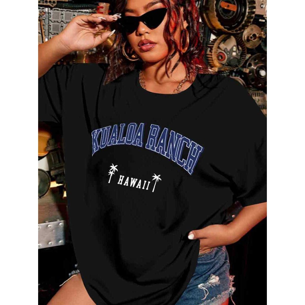 Camiseta Estampada Hawaii Oversized Old School Aesthetic Moderna Life Style Blusa Streetwear