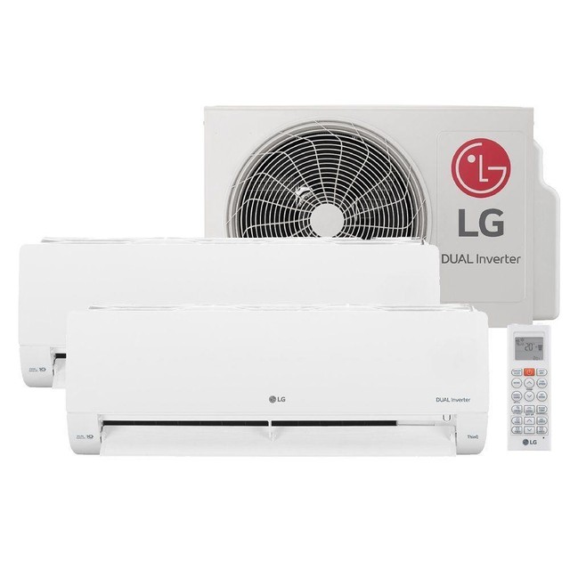 Ar - Condicionado LG Dual Inverter Voice +AI Bi-Split 16.000 BTU (9.000+9.000 BTU) Frio 220V - S32Q16SA181