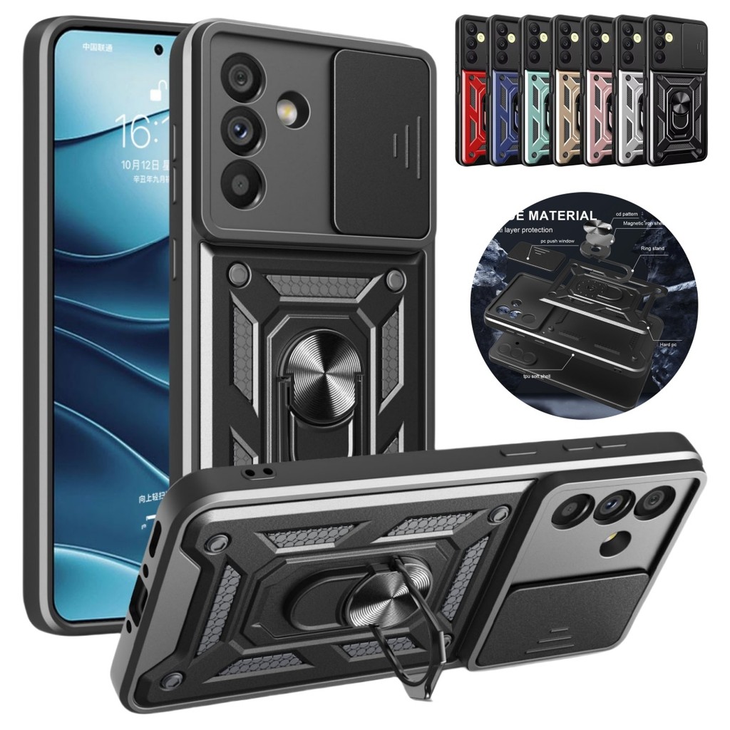 Capa à prova de choque para celular Samsung Galaxy A06 A16 A26 A36 A56 M35 M55 A05S A05 A15 A25 A35 A55 A14 A24 A34 A54