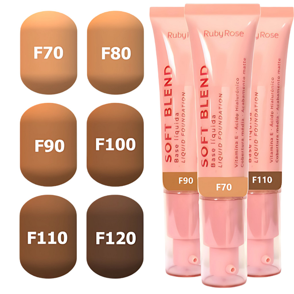 SOFT BLEND BASE LIQUIDA F100 HBM301- RUBYROSE