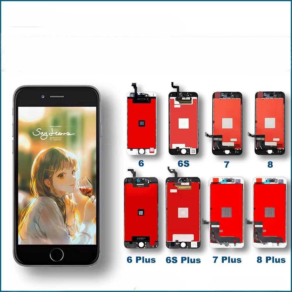 Premium Tela Para iPhone 5G 6 6S 7 7plus 8 8Plus  Frontal Incell Display Nova Lcd