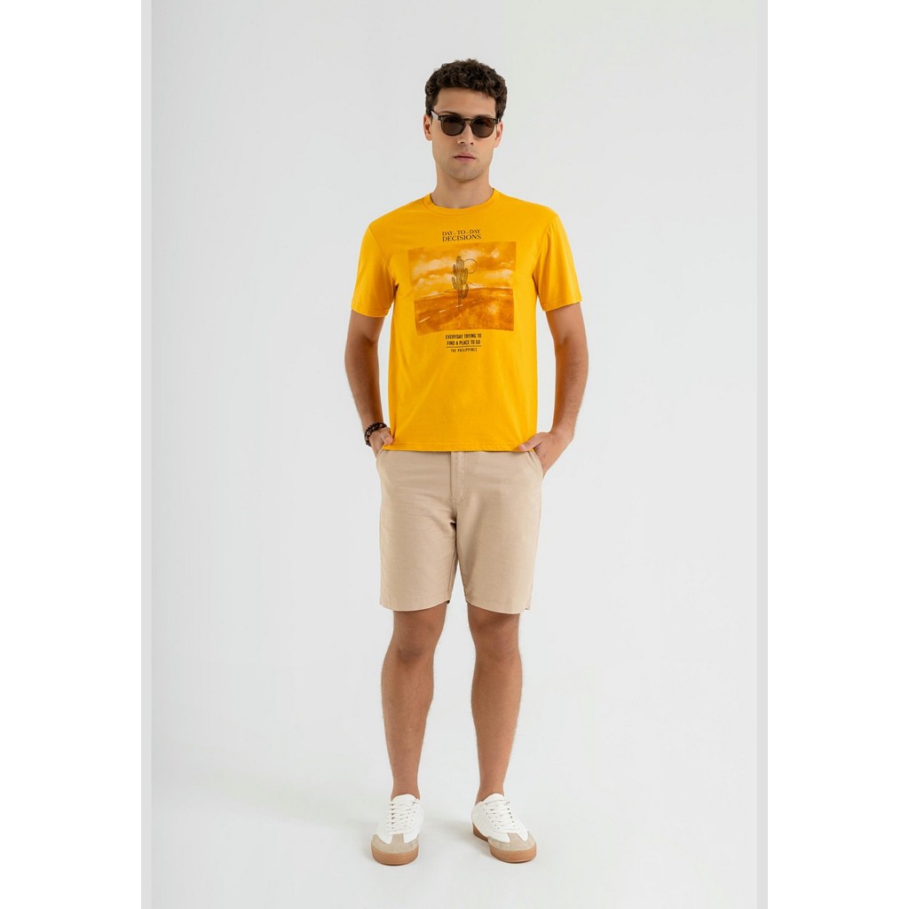 Camiseta Manga Curta Masculina em Meia Malha The Philippines em Oferta na Shopee