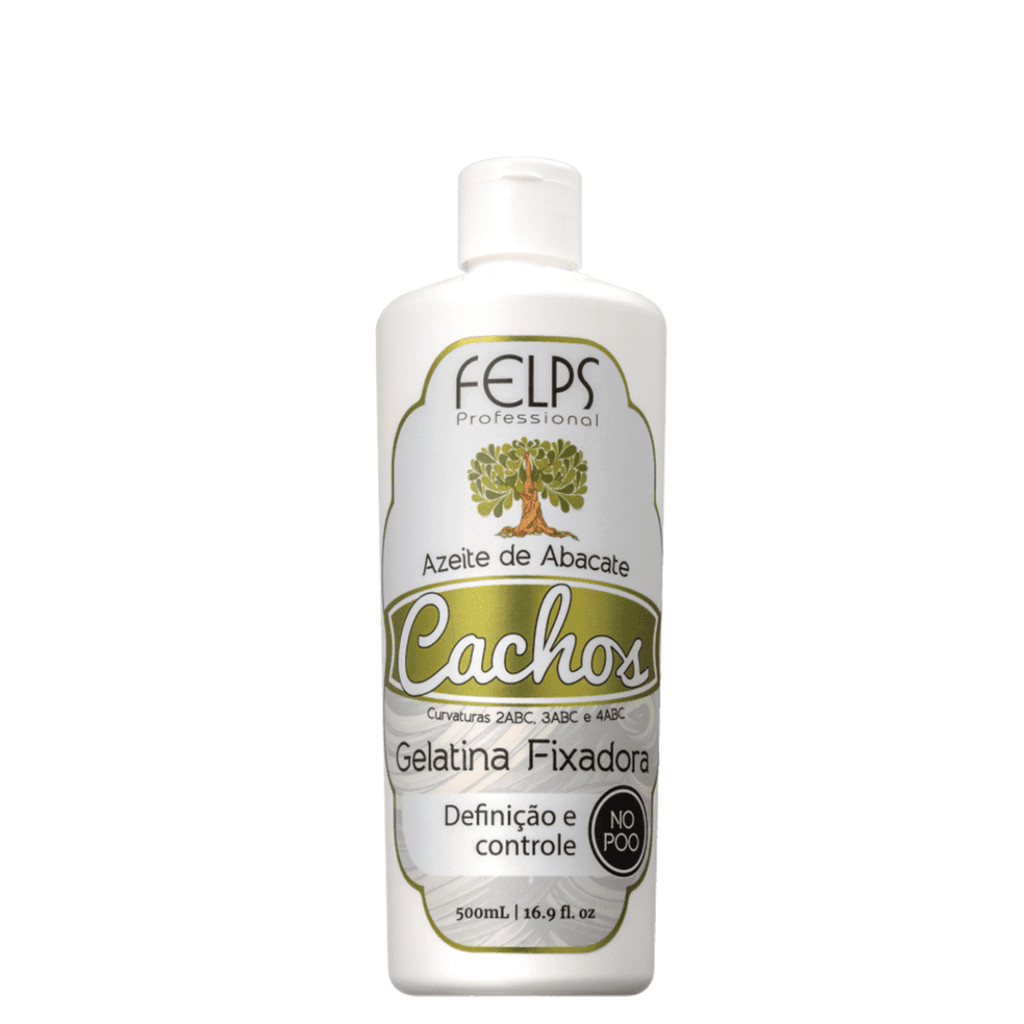 Gelatina Fixadora Cachos Azeite de Abacate 500ml -  Felps em Oferta na Shopee
