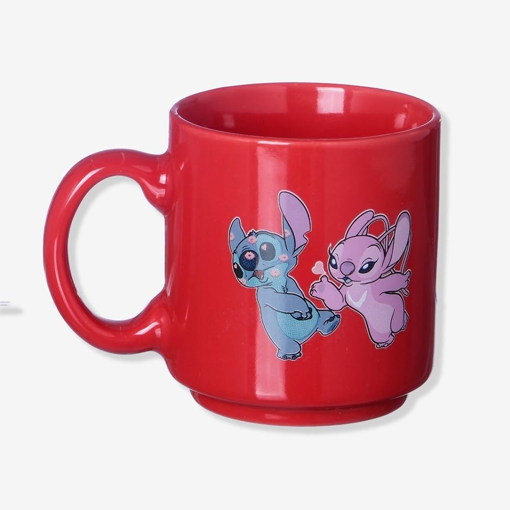 Caneca Mini Tina Disney Stitch Love 100 Ml Zona Criativa