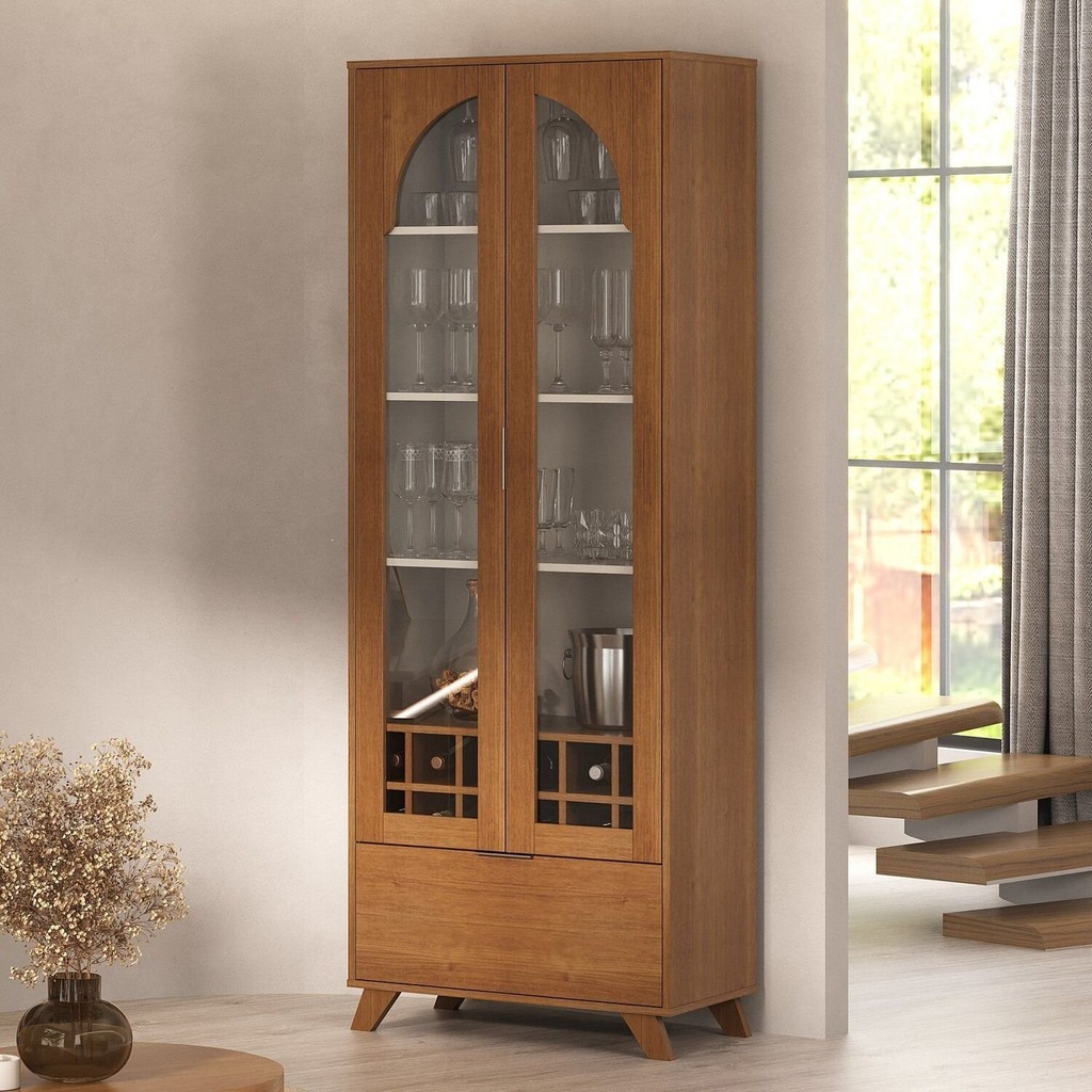 Cristaleira 2 Portas, 3 Prateleiras e 12 Nichos Murano em Oferta na Shopee