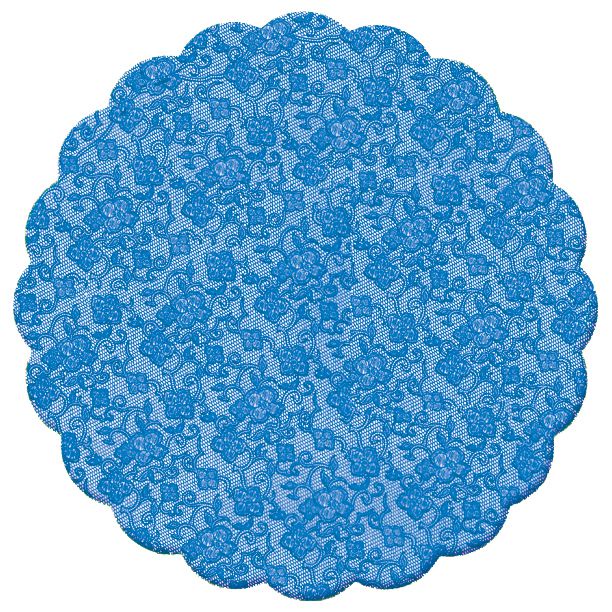 Fundo Rendado Redondo Azul Marinho 9cm - 100 unidades - Cromus - Rizzo Embalagens - Home & Living