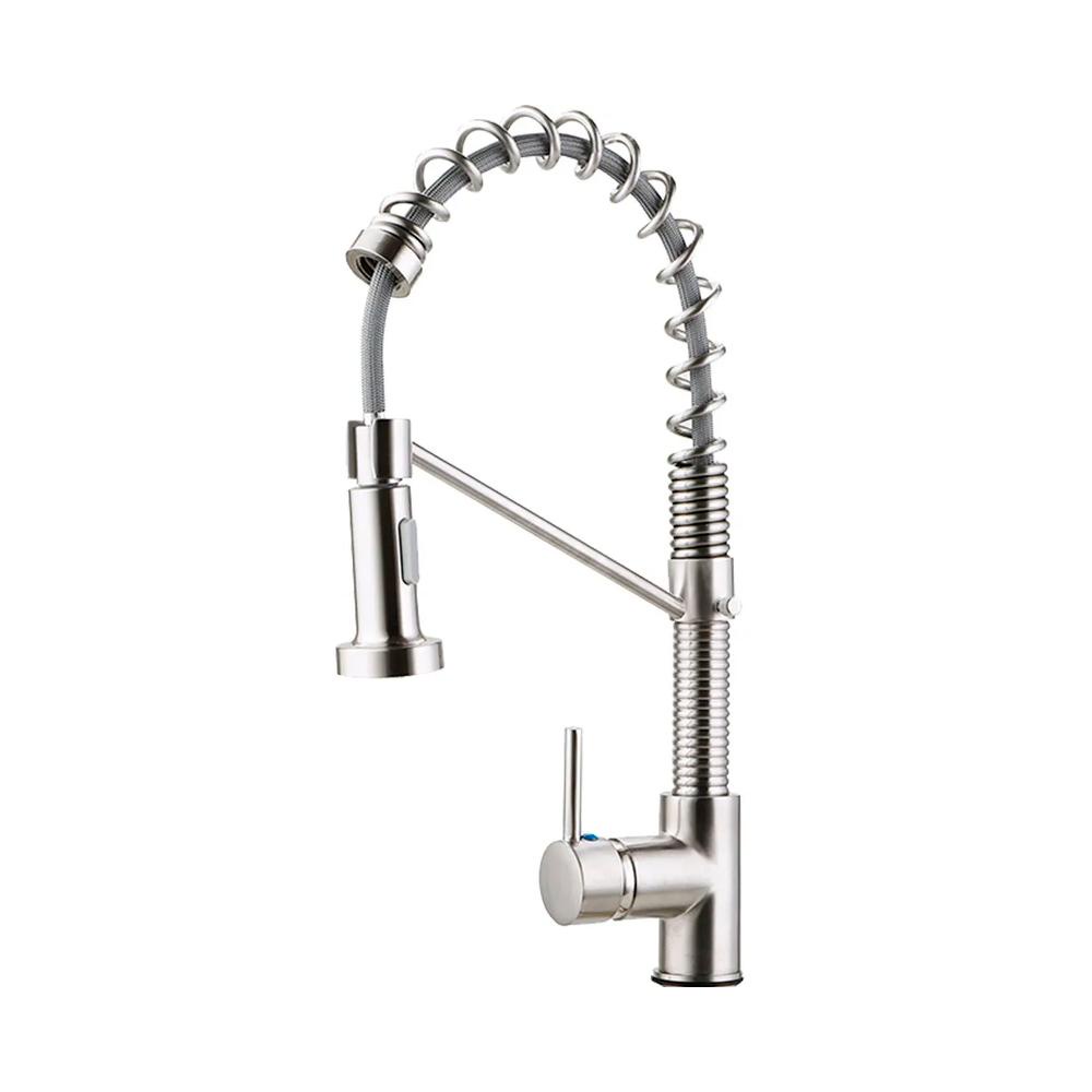 Torneira para cozinha Gourmet Misturador Monocomando Extensível em Aço inox Escovado Araguari Pingoo em Oferta na Shopee