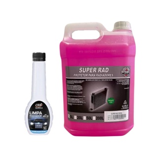 Aditivo Radiador Rosa Pronto para Uso Organico 5L Gitanes e Limpa Radiador 200ML Orbi em Oferta na Shopee