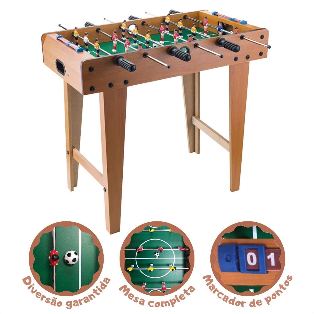Futebol De Mesa Infantil Pebolim Totó Com Placar 02 Bolinhas - Mom & Baby