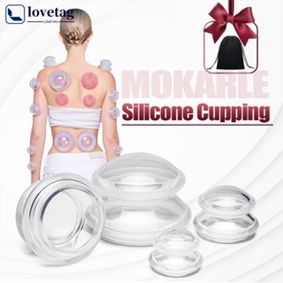 LOVETAG Ventosa A Vácuo De Silicone Conjunto De Massagem Sucção Gua Sha Ferramenta De Fisioterapia S9T1