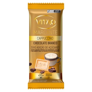 Chocolate Vitao Marcante Cappuccino Branco Zero Açúcar Vitao 70g