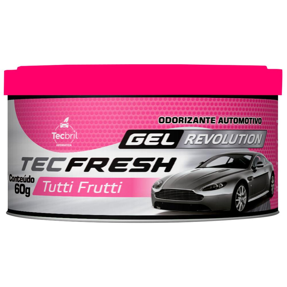 Aromatizante Tecfresh Gel Revolution Tutti Frutti 60g em Oferta na Shopee