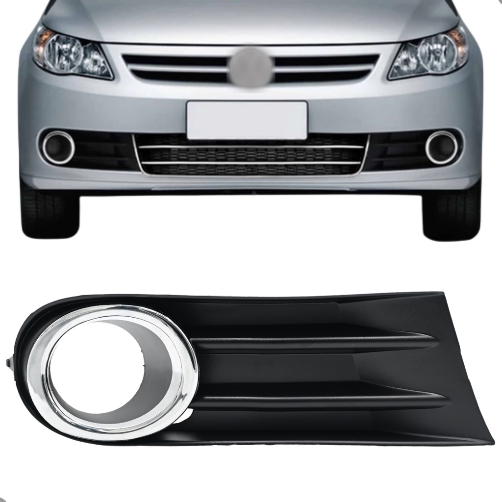 Grade Moldura Farol Milha Saveiro Gol Voyage G5 2009 2010 2011 2012 Cromada