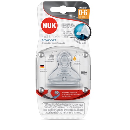 BICO NUK FASE 1 DE 0 A 6 MESES ADVANCED LIQUIDOS MEDIA CONSISTENCIA SILICONE ANTICÓLICA ANTIVAZAMENT