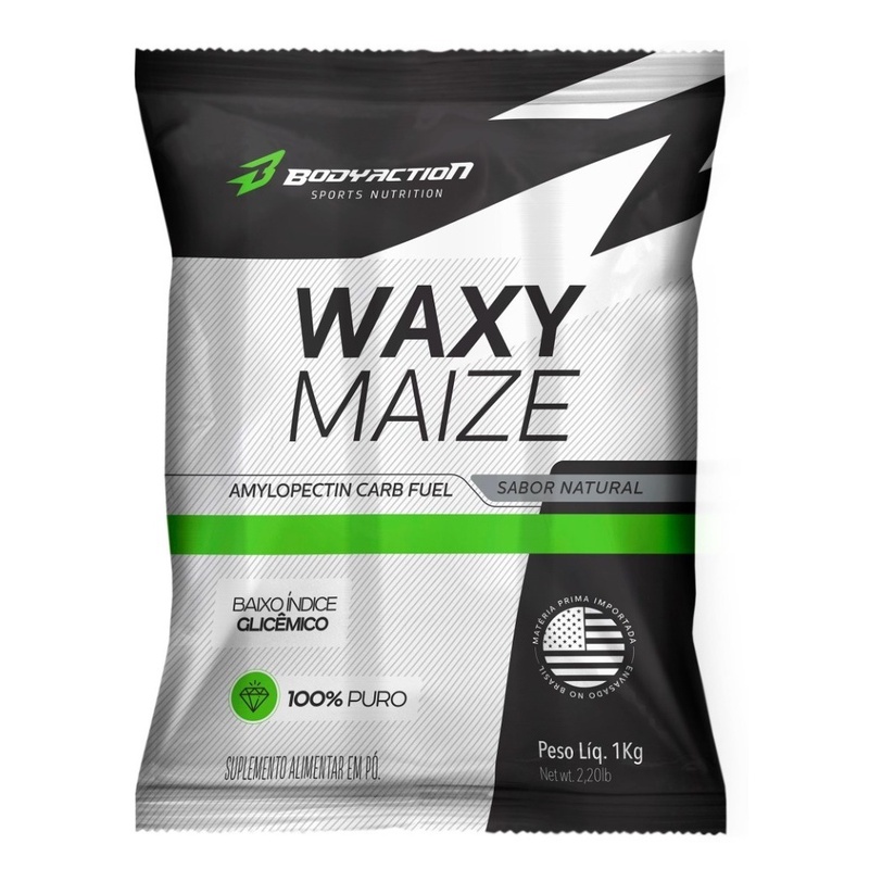 Waxy Maize 100% Puro 1kg Carboidrato Complexo Bodyaction