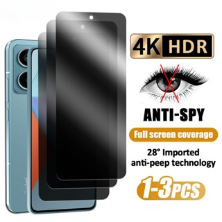 1-3Pcs Para Redmi 13C 12C A1 A2 + Nota 12S 13 12 Pro 4G 5G Protetores De Tela De Privacidade De Vidro Temperado Anti-Espionagem
