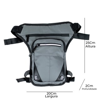 Bolsa Pochete Perna Prova Agua Cintura Reforçado Masculino