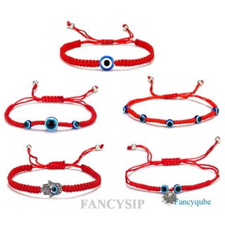Pulseira De Olho Maléfico Ajustável Kabbalah Amuleto De Cordas Vermelhas Nazar Para Casal Familiar Melhor Amiga Mulheres Homens Meninas Jóias