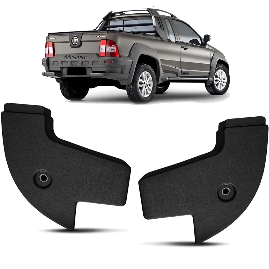 Par Moldura Lateral Superior Canto da Caçamba Strada Adventure Locker 2009 2010 2011 2012 2013