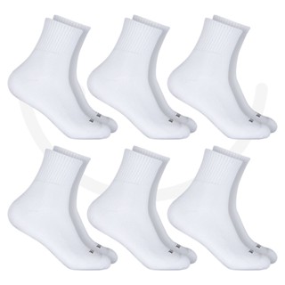 Kit Com 6 Pares de Meia Cano Longo Unissex Poliéster Hoahi