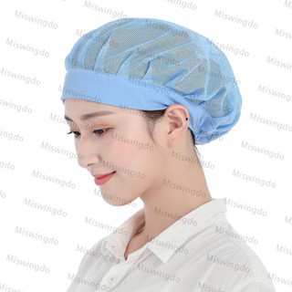 Chapéu De Cozinheiro MISWINGDO , Fita De Trabalho Redes De Cabelo Capa , Chic Food Service Bundled Hair Nets Work Wear Cantina