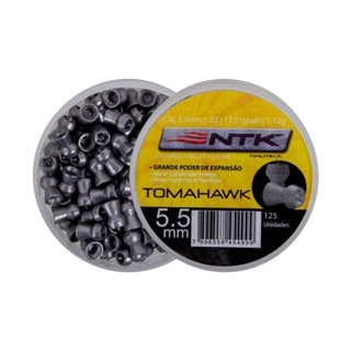 Chumbinho Tomahawk 5.5mm 125un. - Nautika em Oferta na Shopee