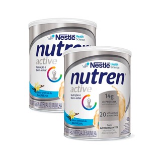 Nutren Active Baunilha Suplemento Alimentar 400g | Kit com duas unidades