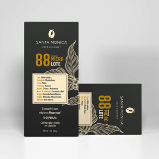 Café Gourmet Microlote 88 Pontos 10 Cápsulas Nespresso - Santa Monica