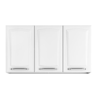 Armário de Cozinha e Lavanderia com 3 portas Aéreo Modulo Suspenso Itatiaia Aço Tarsila 0,80m Branco