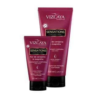 Kit Duo Hidratantes Sensations Collection 200ml e 50ml Flor de Cerejeira e Magnólia