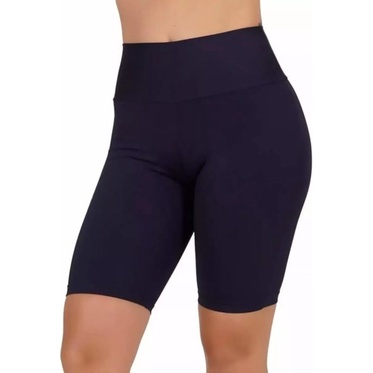 bermuda legging suplex ciclista lisa feminina cintura alta academia não fica transparente